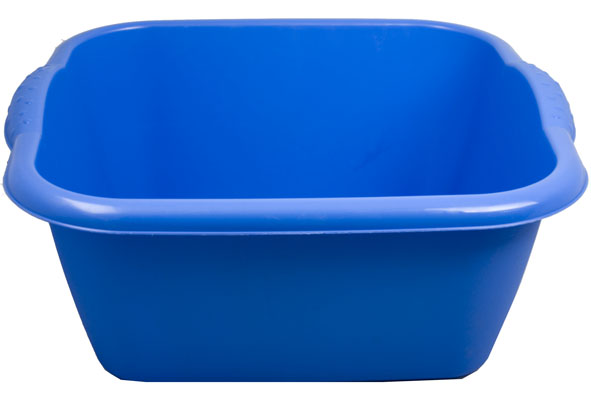 Bassine plastique carrée 42x39x17cmh 15L